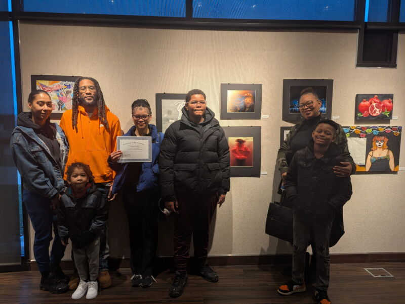 Image for the Tweet beginning: Our Visual arts students attended