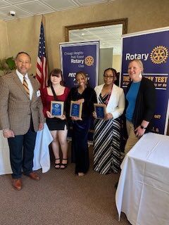 Image for the Tweet beginning: Rotary Club student of the
