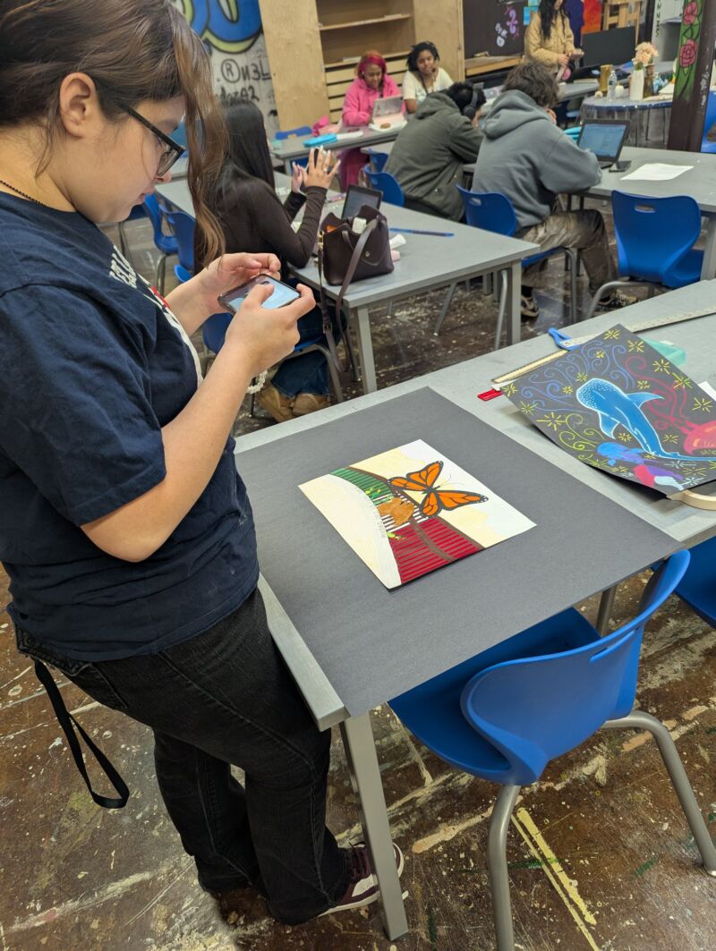 Image for the Tweet beginning: Ms. Leveston's AP Art classes