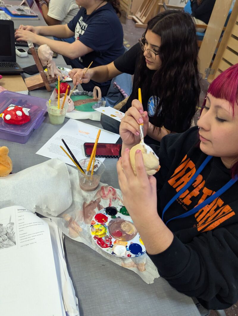 Image for the Tweet beginning: Ms. Leveston's AP Art classes