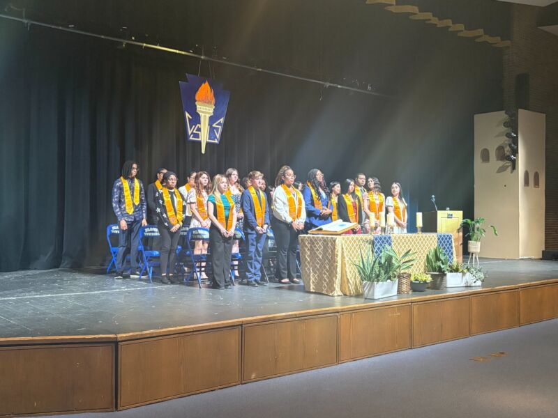 Image for the Tweet beginning: National Honor Society induction ceremony
Congratulations